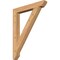 Ekena Millwork Traditional Slat Smooth Bracket, Western Red Cedar, 3 1/2"W x 28"D x 36"H BKT04X28X36TRA06SWR - alternate 1